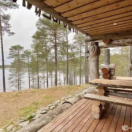 Ferienhaus Spectacular Rural Log House With 2 Saunas Next To A Beautiful *