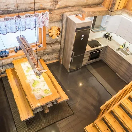 Ferienhaus Spectacular Rural Log House With 2 Saunas Next To A Beautiful *