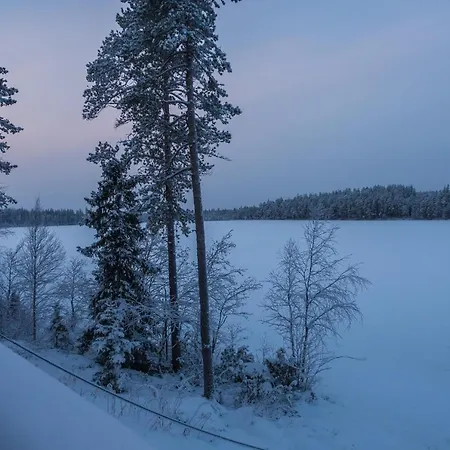 Ferienhaus Spectacular Rural Log House With 2 Saunas Next To A Beautiful *