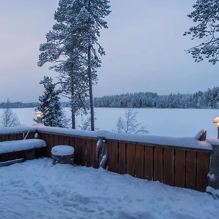 Spectacular Rural Log House With 2 Saunas Next To A Beautiful * 库萨莫