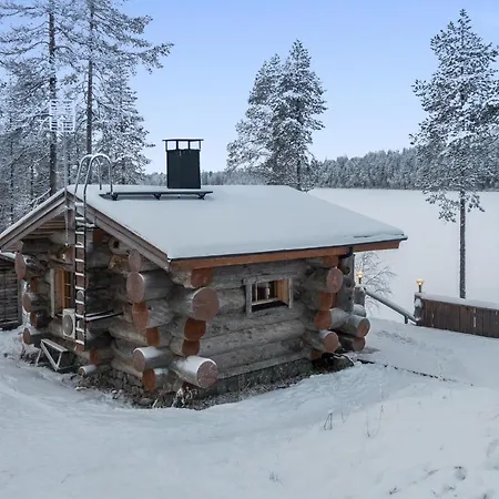 Ferienhaus Spectacular Rural Log House With 2 Saunas Next To A Beautiful *