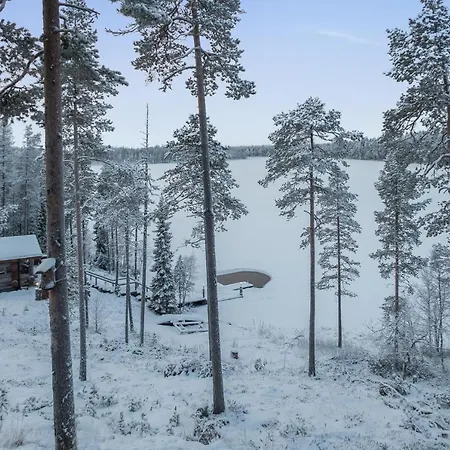 Ferienhaus Spectacular Rural Log House With 2 Saunas Next To A Beautiful Kuusamo