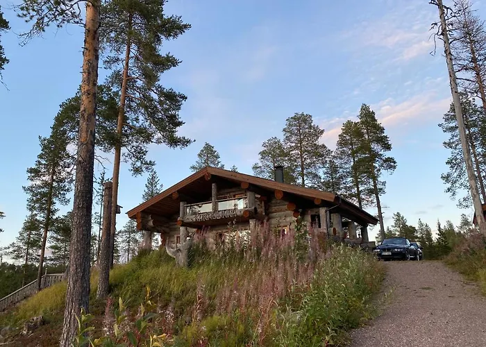 度假居 Spectacular Rural Log House With 2 Saunas Next To A Beautiful