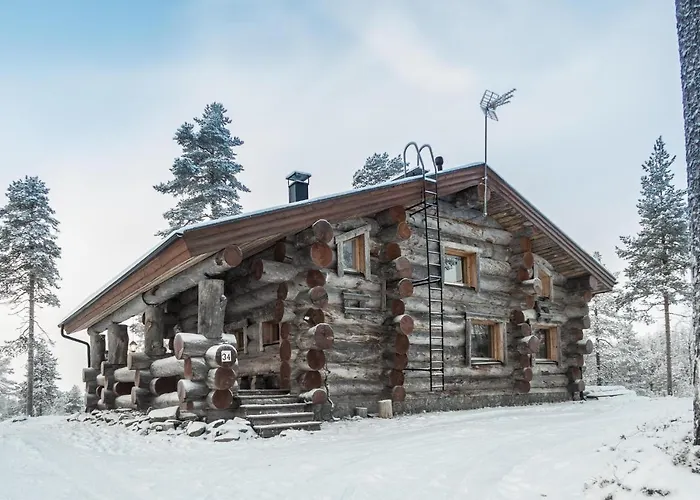 Spectacular Rural Log House With 2 Saunas Next To A Beautiful * 库萨莫