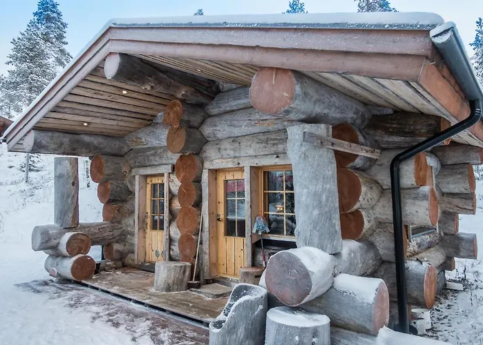 度假居 Spectacular Rural Log House With 2 Saunas Next To A Beautiful