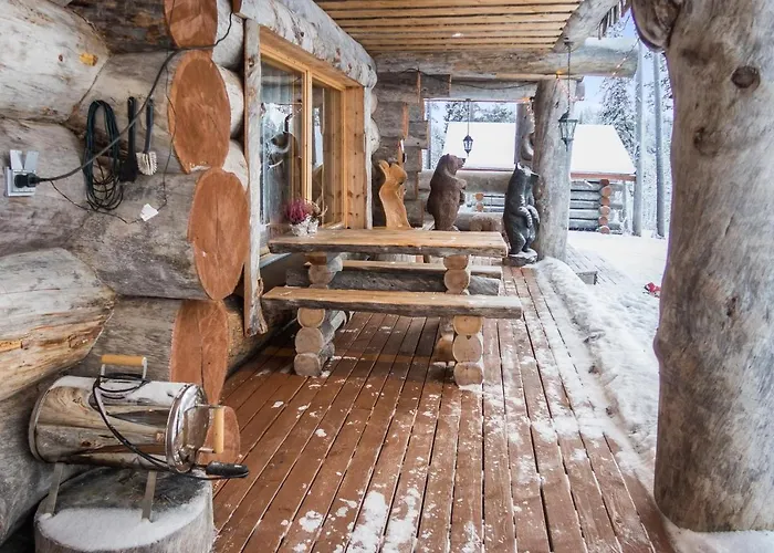 度假居 Spectacular Rural Log House With 2 Saunas Next To A Beautiful *