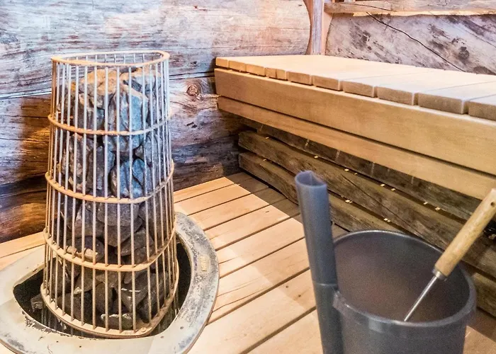 度假居 Spectacular Rural Log House With 2 Saunas Next To A Beautiful