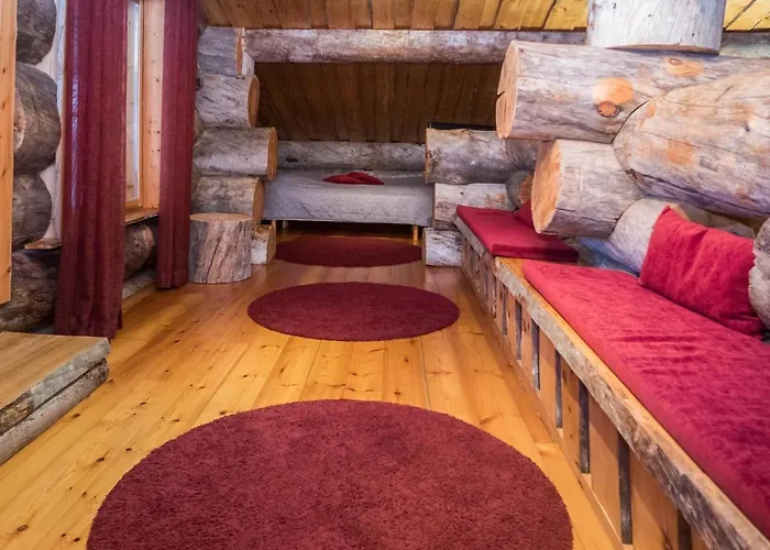 度假居 Spectacular Rural Log House With 2 Saunas Next To A Beautiful *