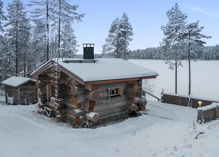 度假居 Spectacular Rural Log House With 2 Saunas Next To A Beautiful *
