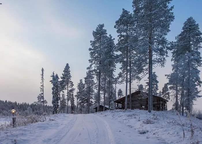 度假居 Spectacular Rural Log House With 2 Saunas Next To A Beautiful 库萨莫